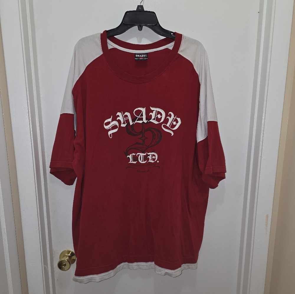 Red and White Shady Ltd T-Shirt